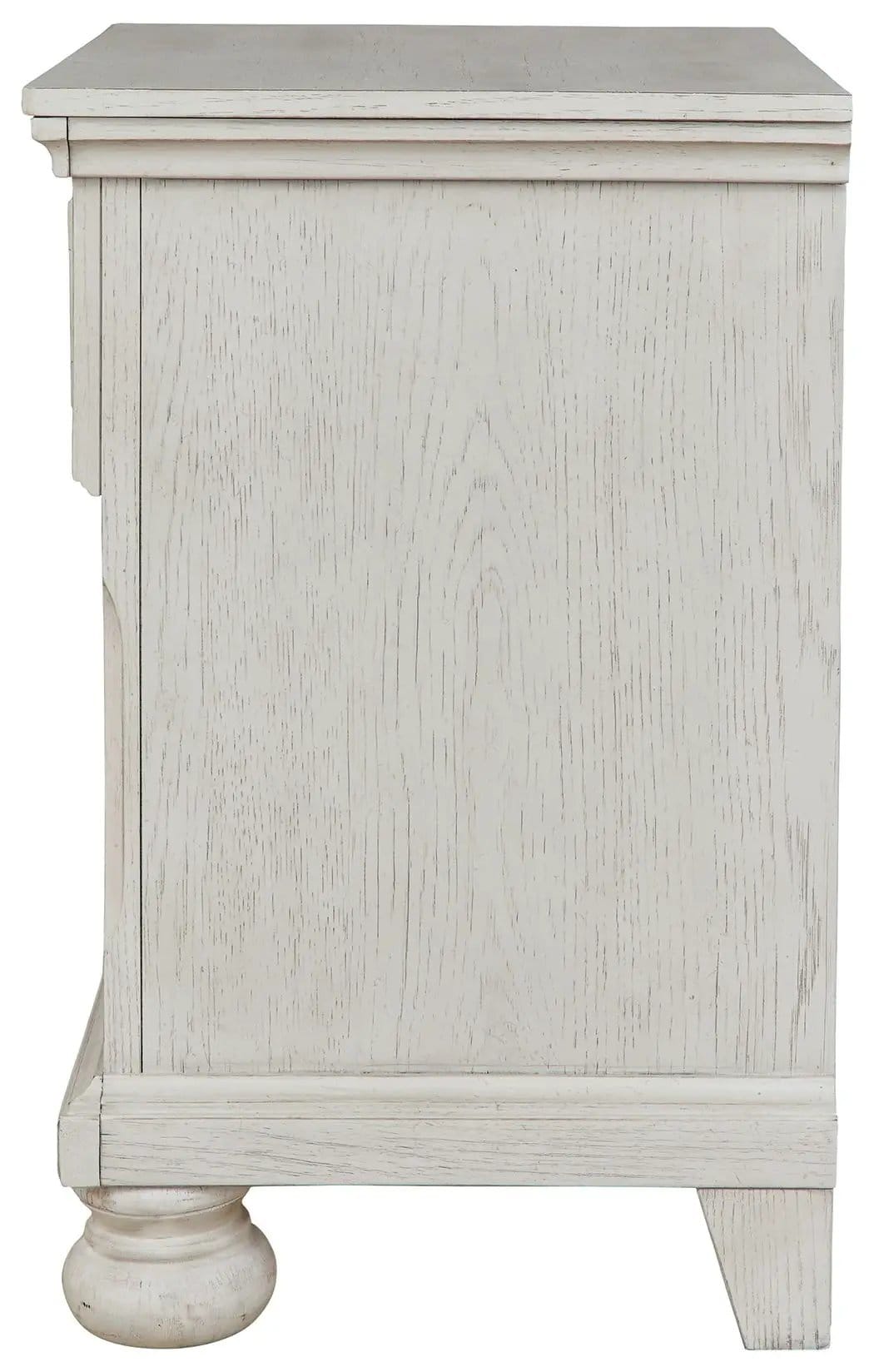 Robbinsdale One Drawer Night Stand Nightstand | 22 x 17 x 26.5 in | Engineered Wood & Oak Veneer | Antique White