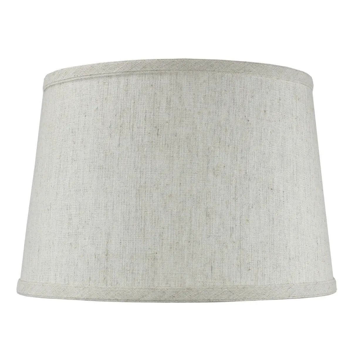 Drum Lamp Shade | 12 X 8 Inches | Hardback Textured | Ivory White