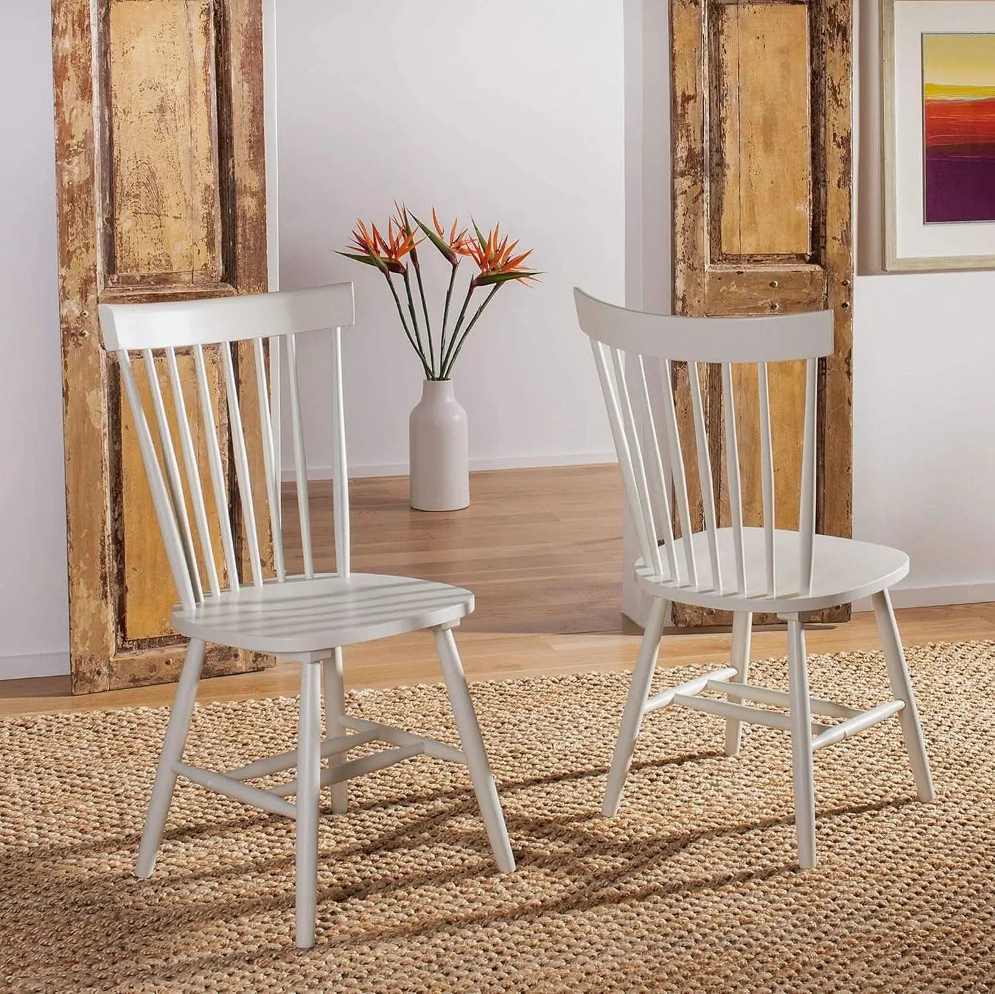 Parker Parkse Off White Side Chair Set Of Two Dining Chairs from PriceLows™
