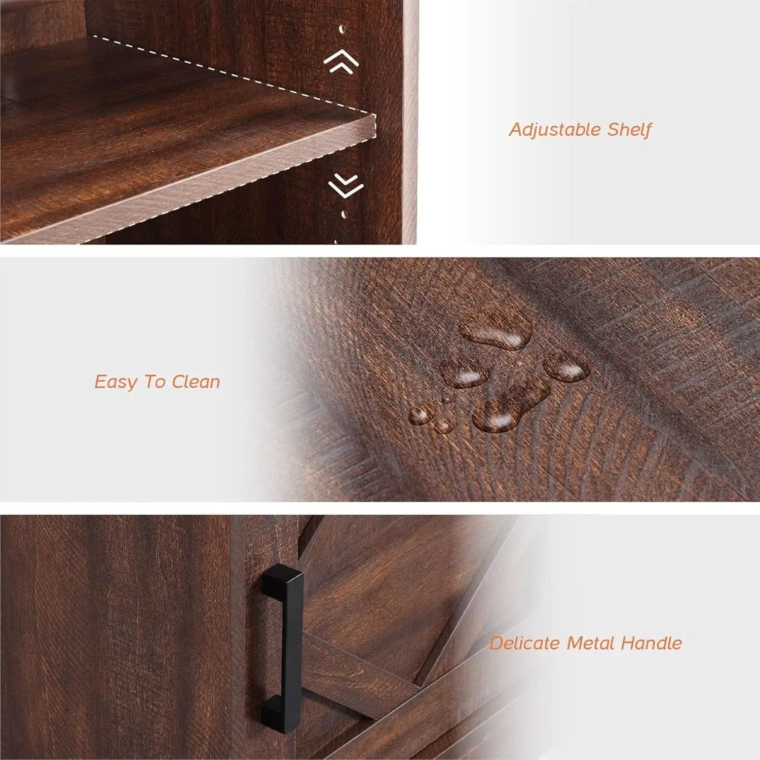 98.4 Inch Rustic Brown TV Stand With 4 Drawers And Shelves from PriceLows™