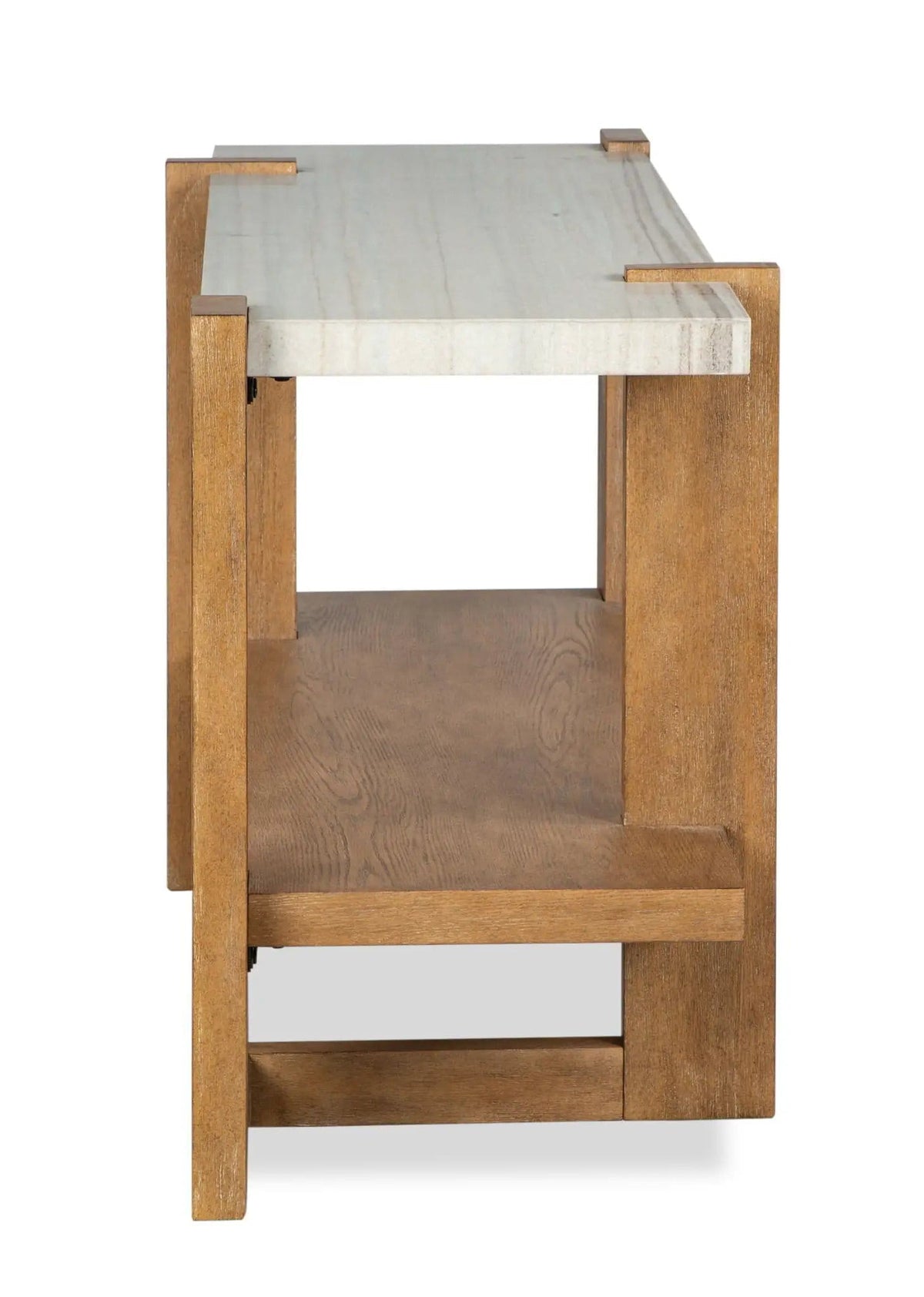 Carrington Rectangular Table | 3 Pieces | Oak Veneer & Granite | Living Room