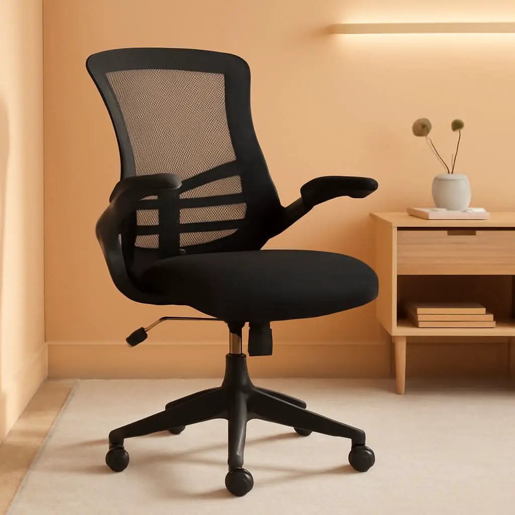 Mid Back Ergonomic Office Chair With Adjustable Height from PriceLows™