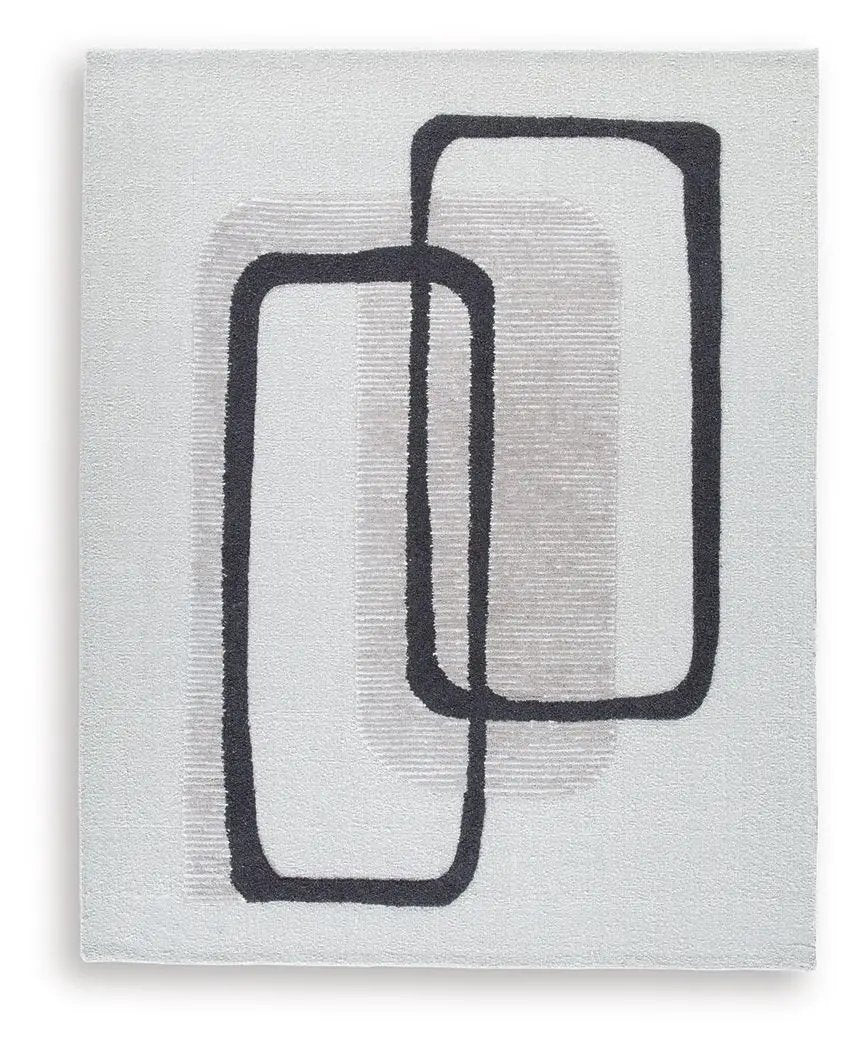 Davismour Area Rug | 91.5 x 118 Inch | Hand Tufted | Abstract Design