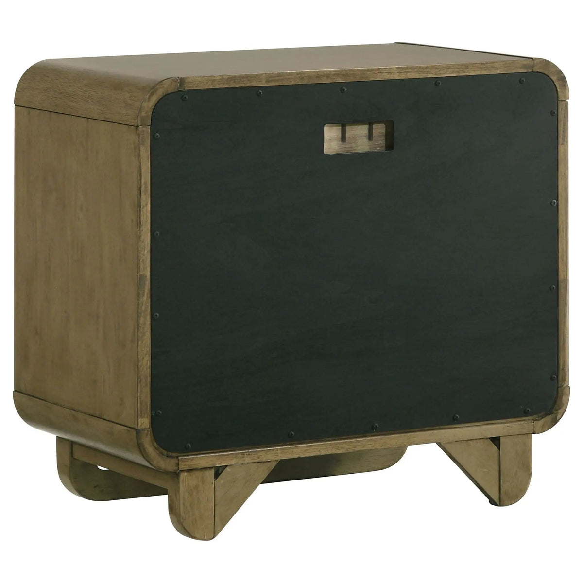 Amsbury 2-drawer Nightstand Bedside Table Nutmeg | 26.75 x 16.5 x 25 in | Wood | Bedroom