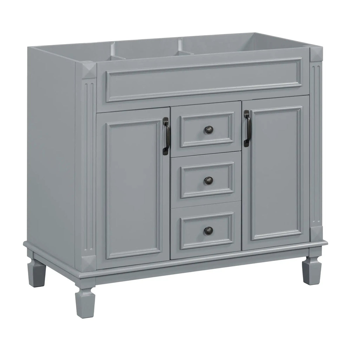Bathroom Vanity Cabinet | 35.3 Inch Width | 2 Soft Closing Doors | 2 Drawers