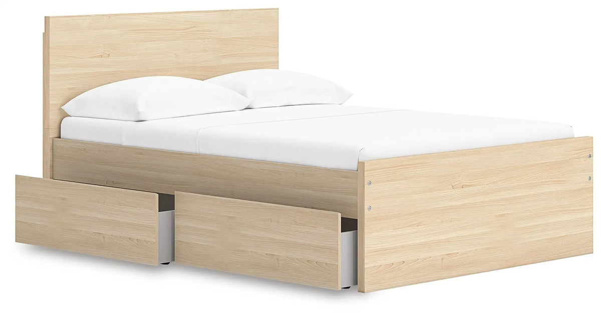 Onita Panel Platform Bed | Minimal Design | Ultra-Clean Lines | Easy-Elegant Solid Finish
