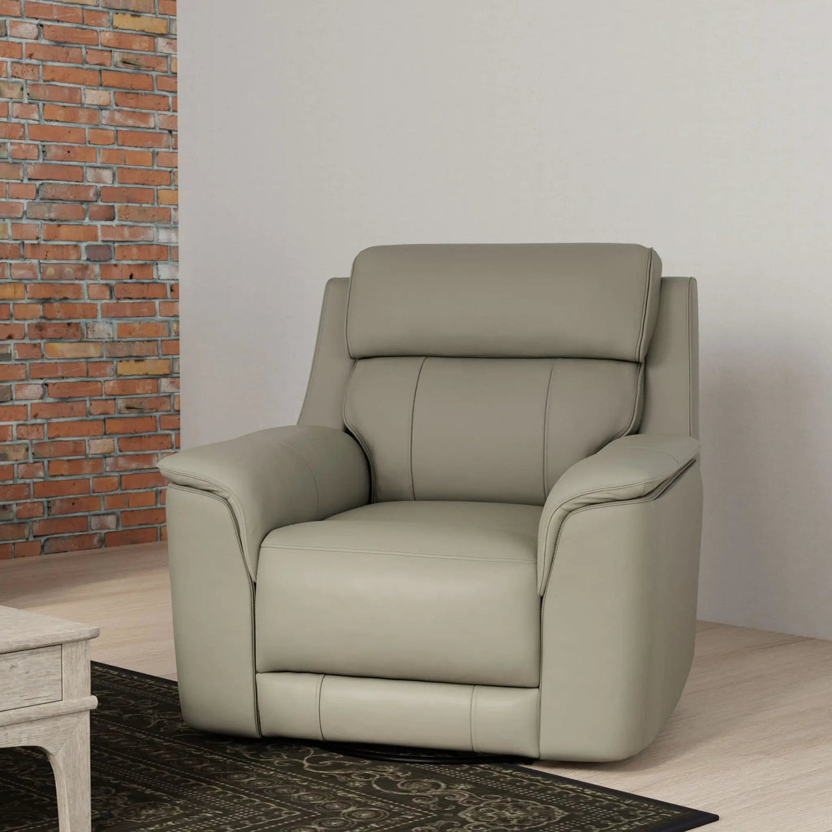 Oslo Manual Swivel Glider Recliner Swivel Glider Chair | 3 Pieces | Wood | Living Room