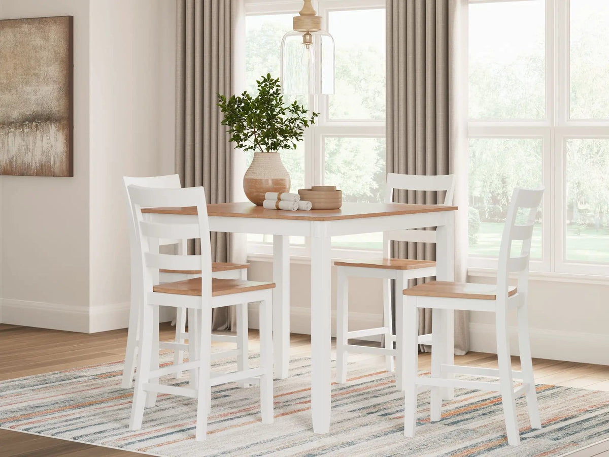 Gesthaven Dining Room Counter Table Set | 2 Pieces | Wood | Dining Room