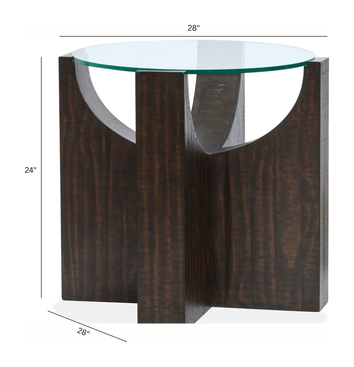 Beckham End Table | 24 Inch Square | Modern Rustic Design | Occasional Collection
