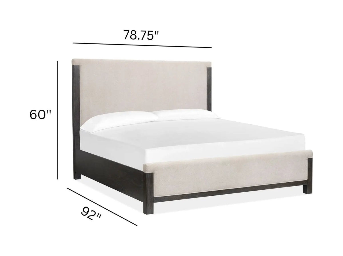 Plum Creek Upholstered Panel Bed | Seasonless Style | Tranquil Elegance | 88 Inch Length