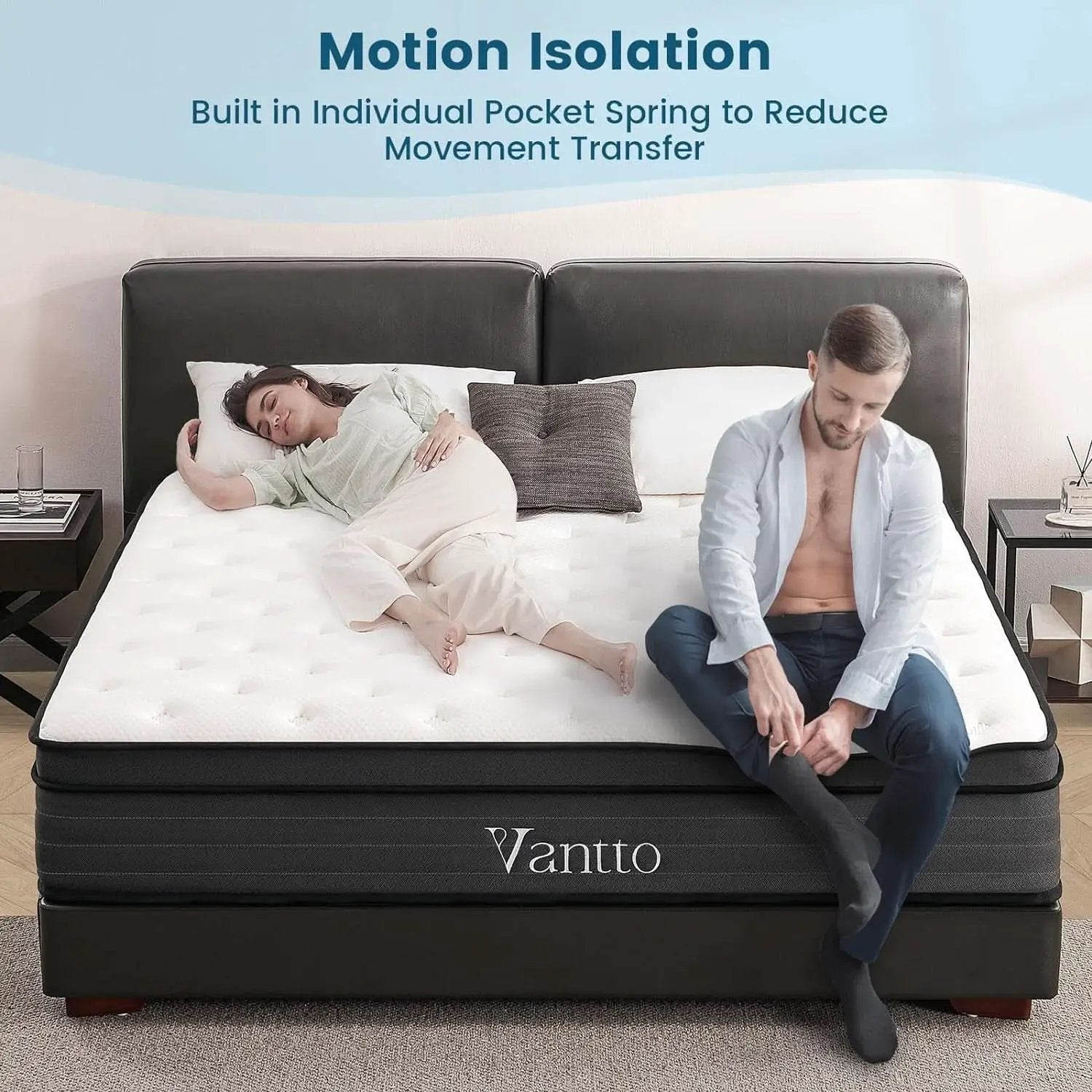 Industrial Grade Size Memory Foam Hybrid Mattress Stability Pro Plus from PriceLows™