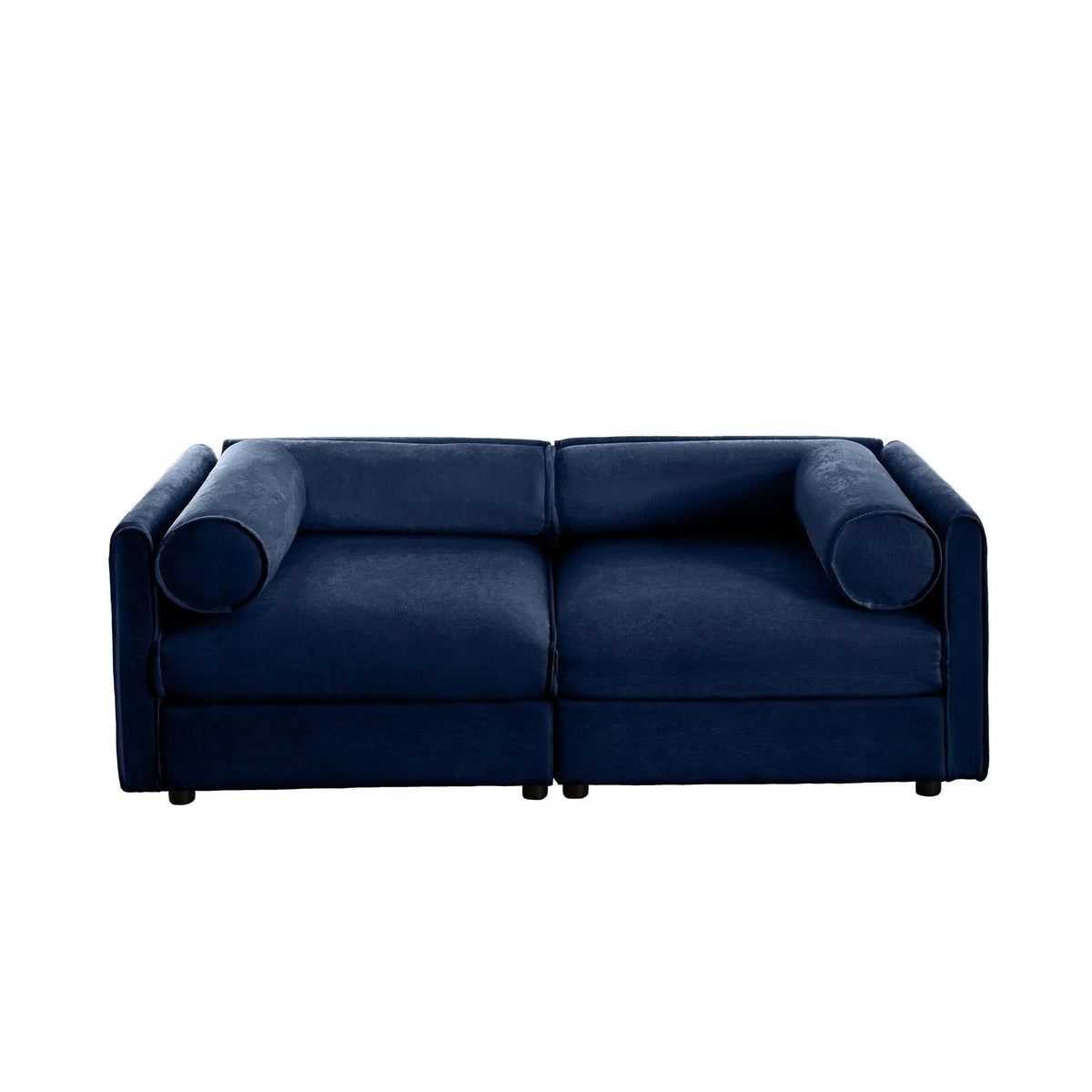 Stylish Sofa With Storage Seat And Cylindrical Backrest | Stationary Sofa | Living Room Furniture | Living Room
