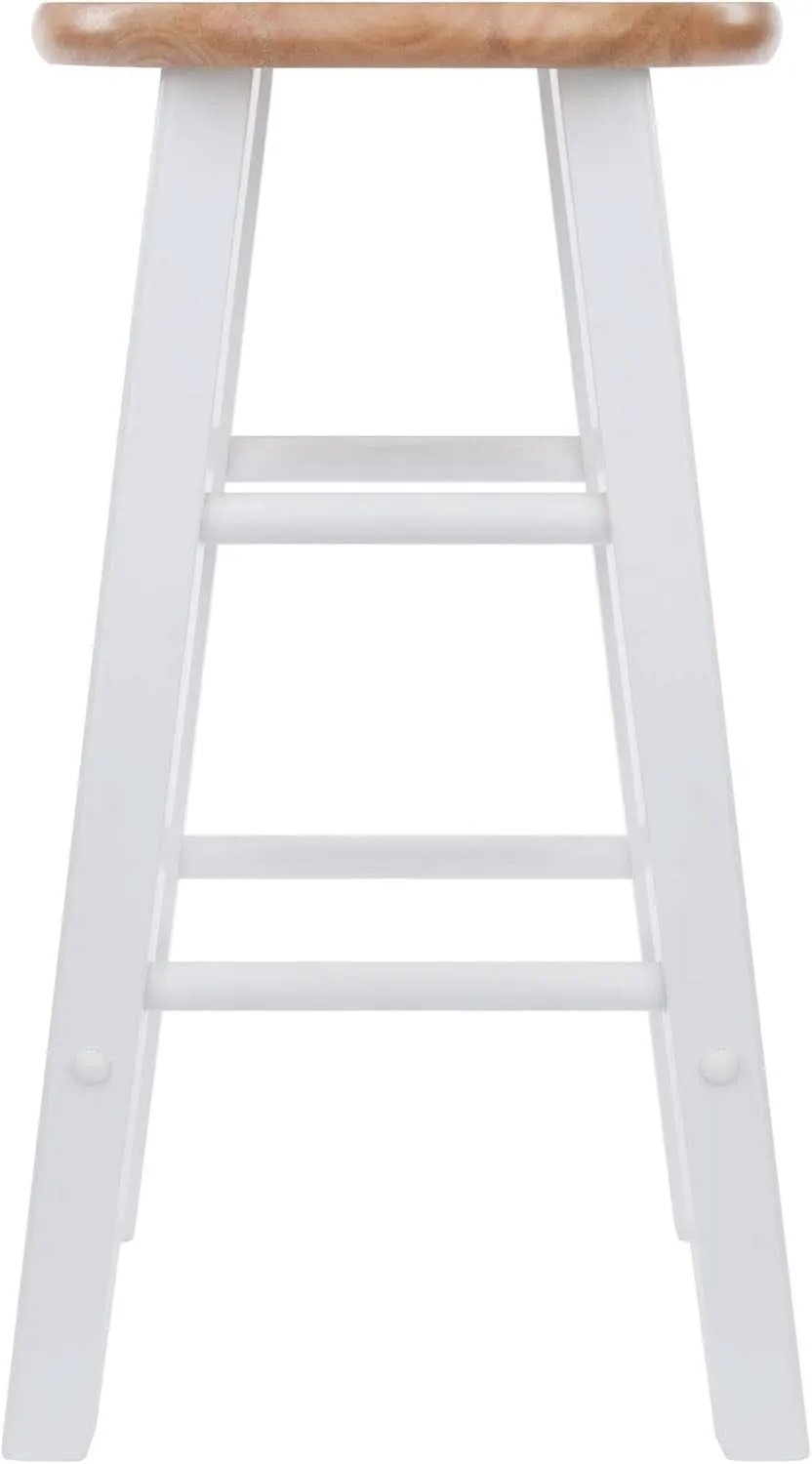Element Counter Stools 24 Inch Natural White 2 Piece Set