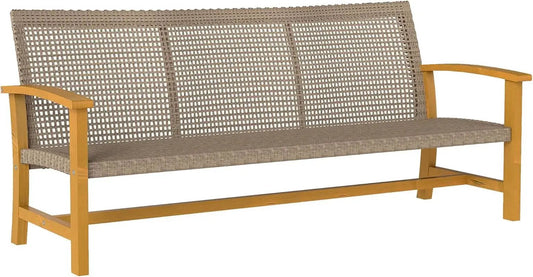 Spacious Wicker Outdoor Couch for Three Comfortable Seats from PriceLows™