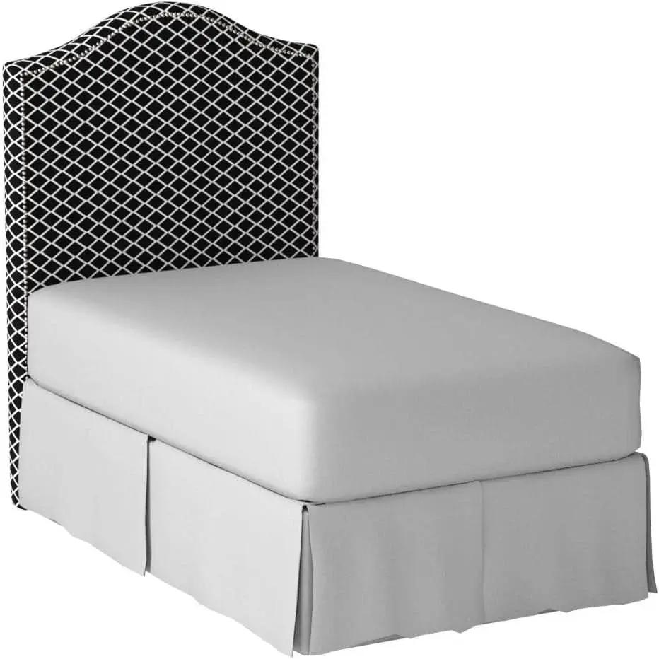 Stylish Black and White Lattice Headboard for Bedrooms from PriceLows™