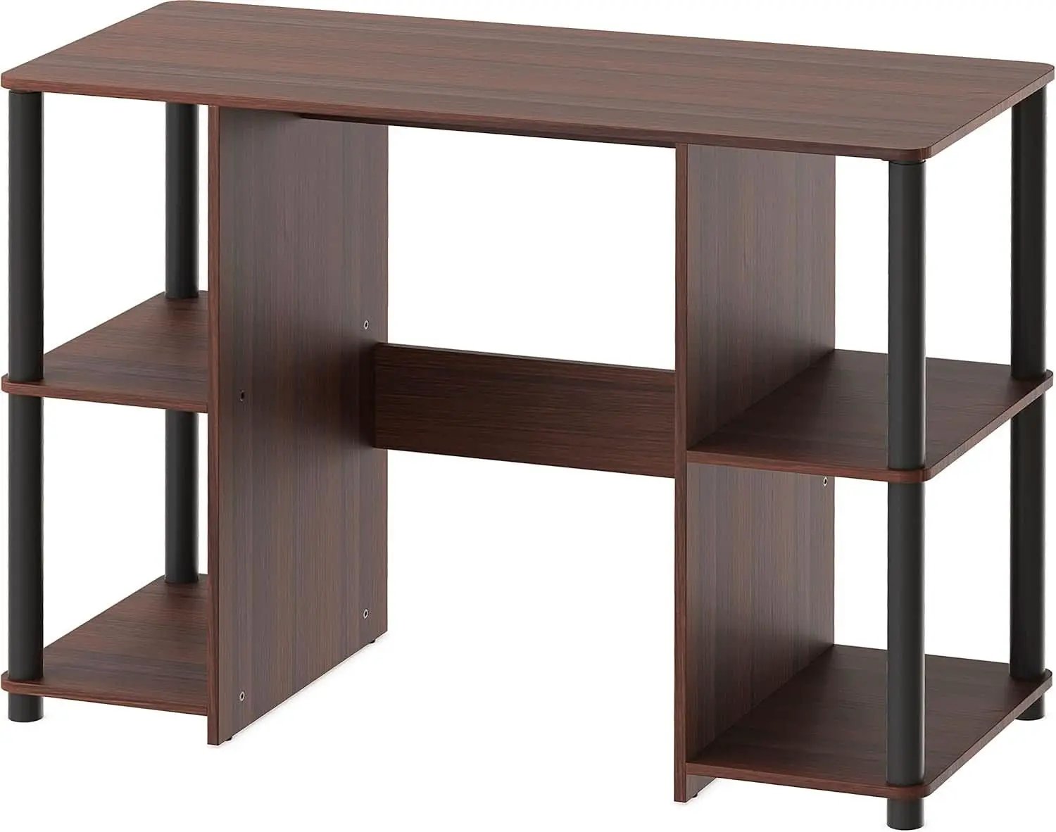 38 Inch Home Office Desk With Double Sided Shelves Cherry from PriceLows™