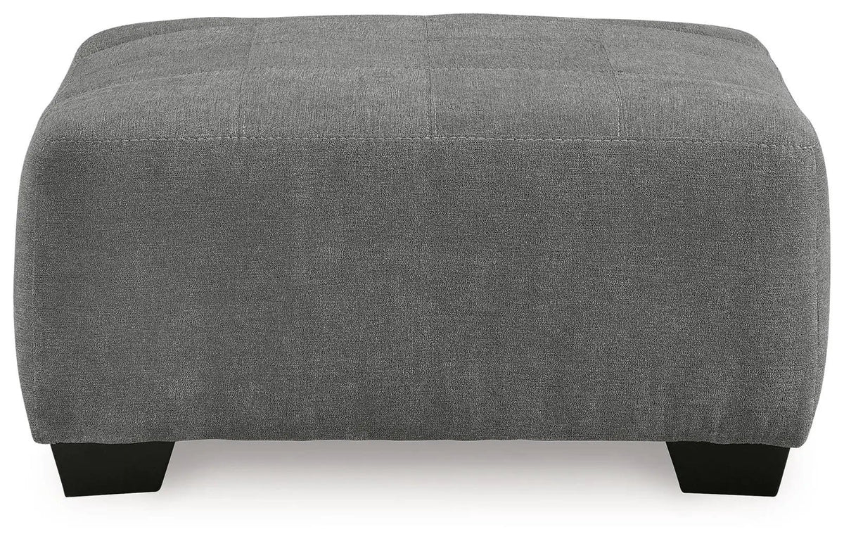 Birkdale Court Oversized Accent Ottoman | 40 x 40 x 20 in | Wood | Gray