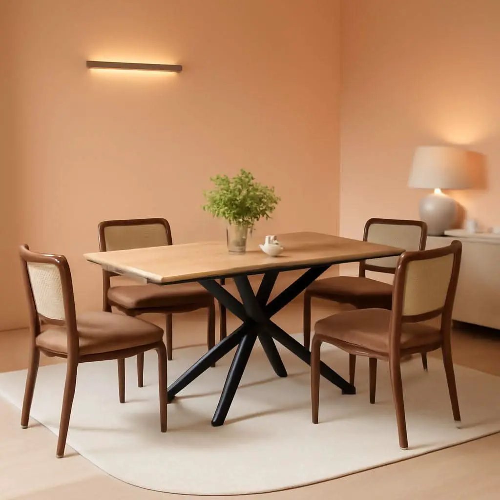 Extendable Wood Dining Table 55 To 70 With Removable Leaves from PriceLows™