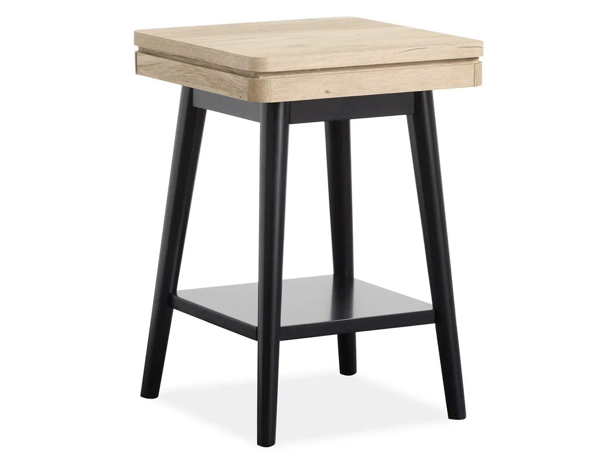 Fletcher Rectangular End Table | Driftwood Finish | Paper Veneer | Relaxed Modern Style
