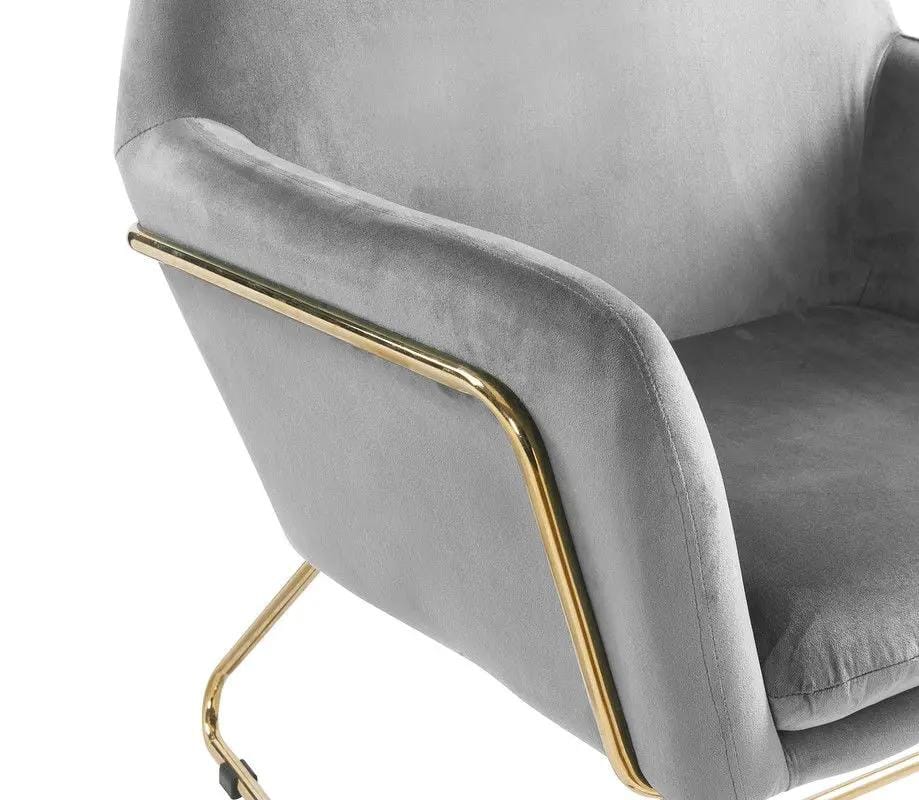Keira Accent Chair With Metal Base | 3 Pieces | Metal | Living Room