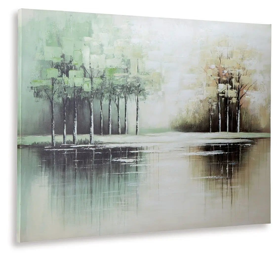 Garlenridge Wall Art | 48.13 x 1.5 x 36 in | Home Furniture | Green / Tan / White