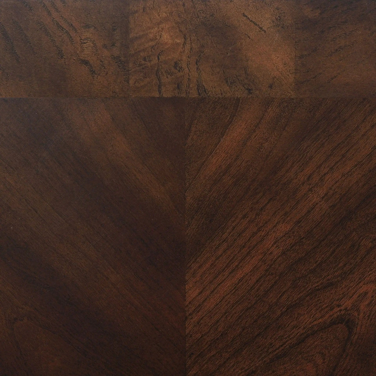 Laney 1-shelf Glass Top Square End Table Deep Merlot | 24.5 x 24.5 x 24.75 in | Engineered Wood & Tempered Glass | Living Room