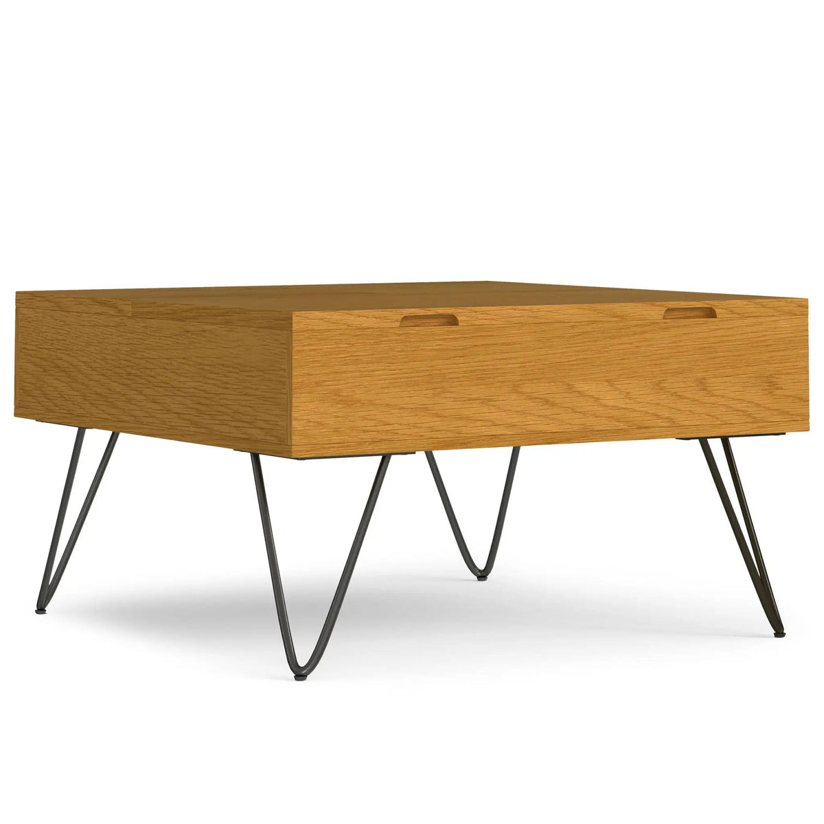Hunter Lift Top Coffee Table | Handcrafted Solid Mango Hardwood | Split Lift Top | Large Storage Area