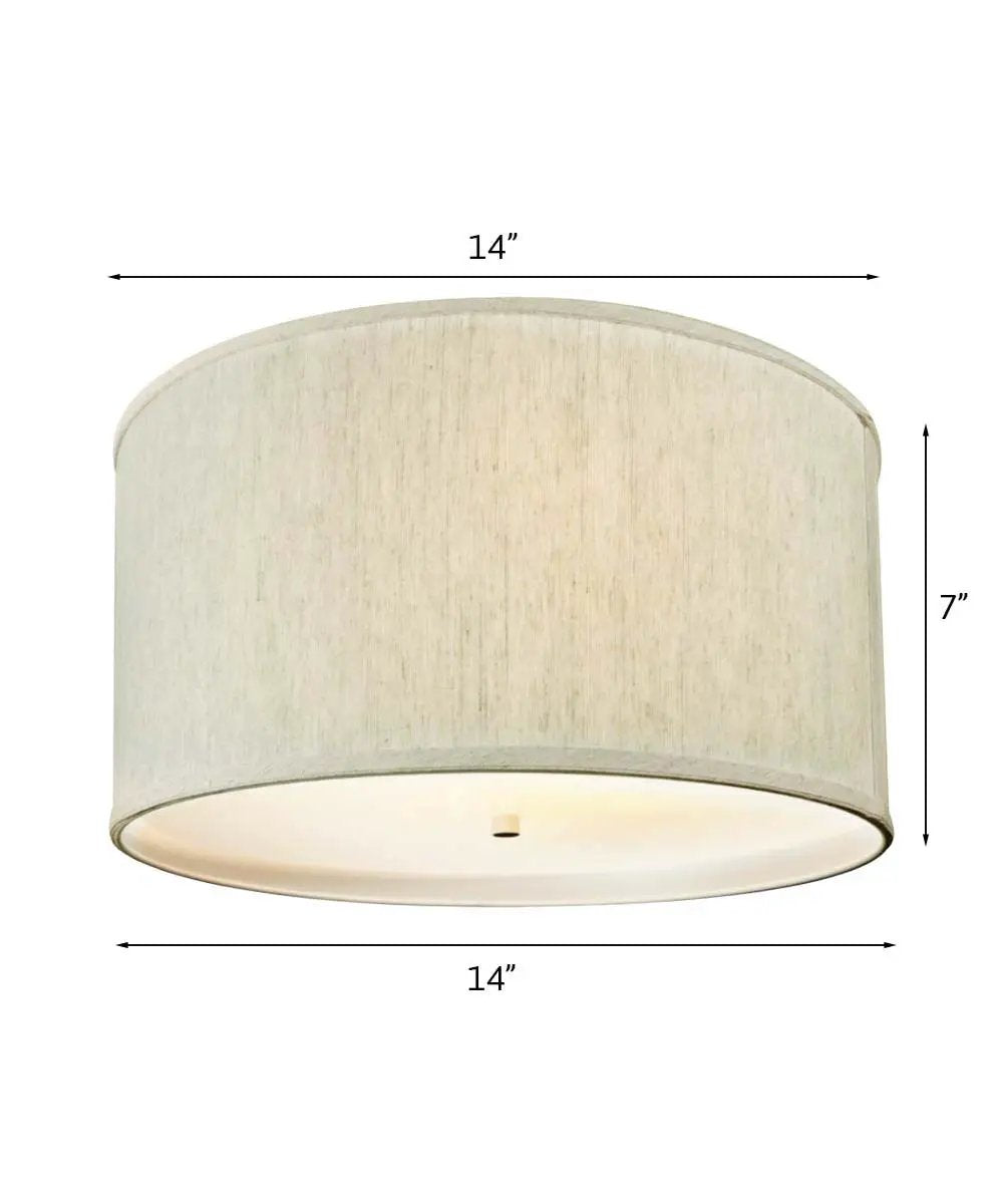 Flush Mount Conversion Kit | Textured Oatmeal | Hardback Drum | 14 Inch Size
