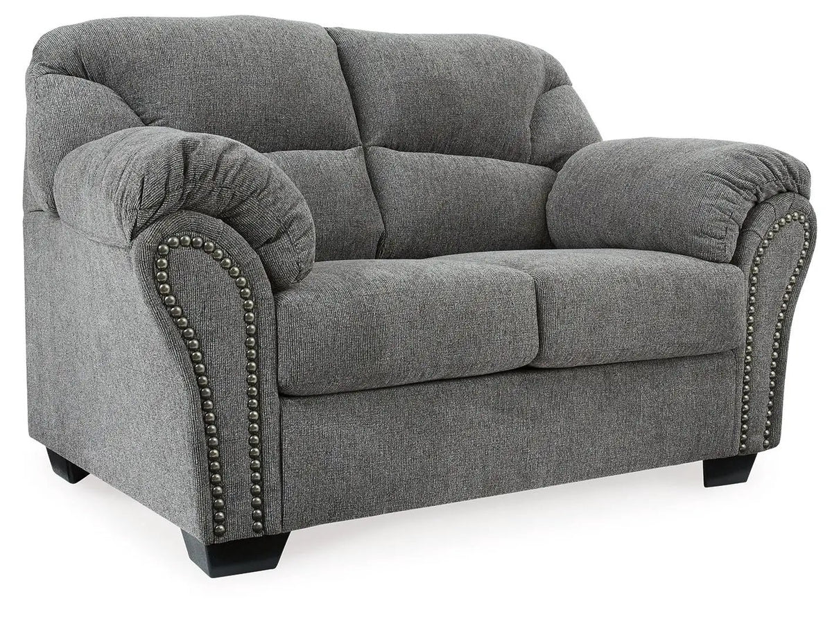 Allmaxx Loveseat | Pewter | 29 Inch Arm Height | 61 Inch Length