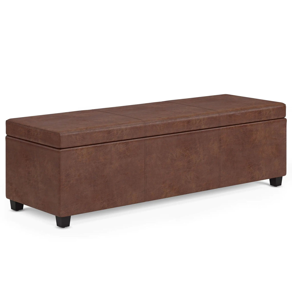 Storage Ottoman Bench | Solid Wood Frame | High Density Foam