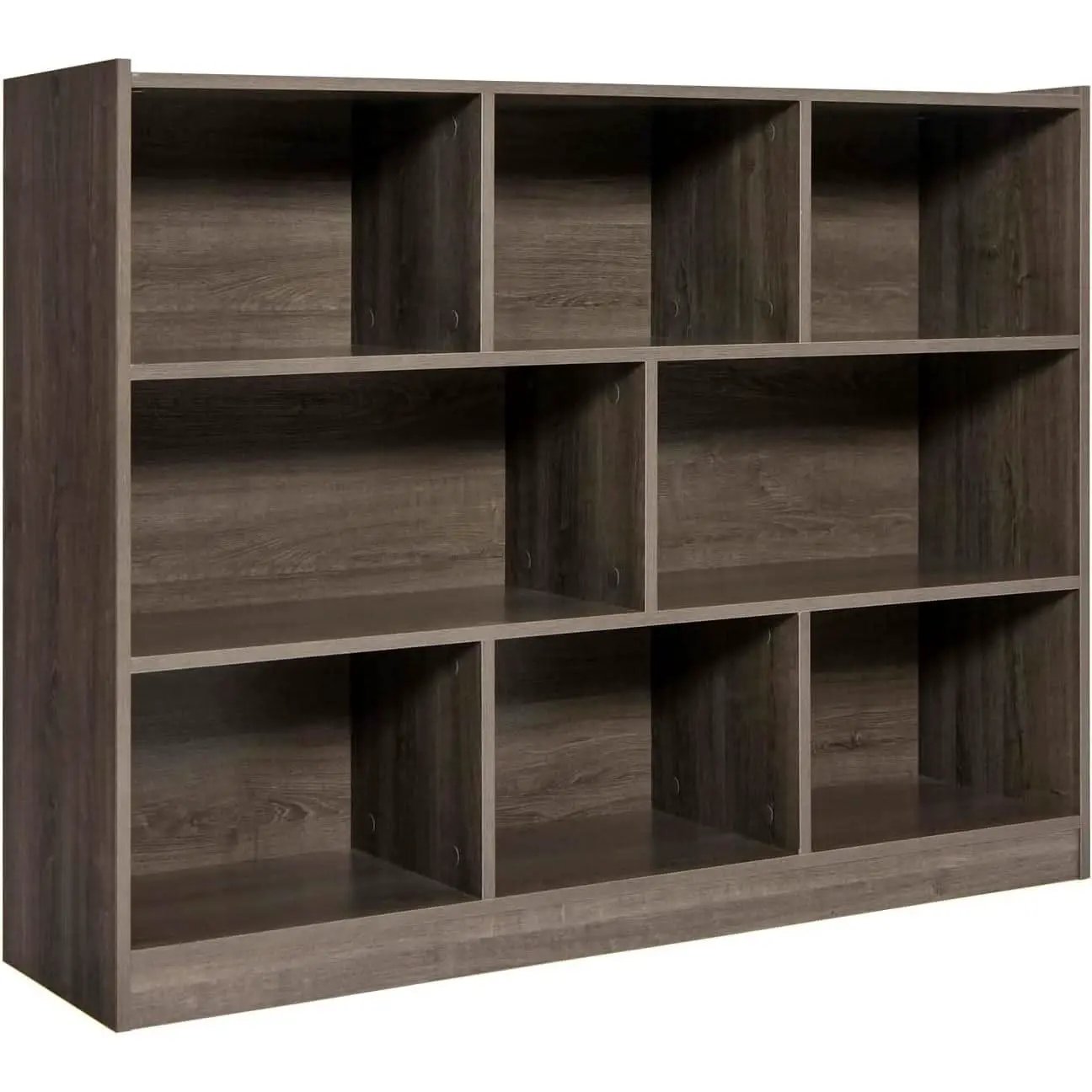 Grey 8 Cube Modular Bookcase For Living Rooms With Display from PriceLows™