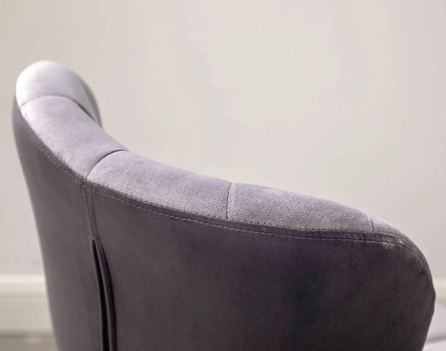Velvet Adjustable Swivel Barstools Gray Set of Two from PriceLows™