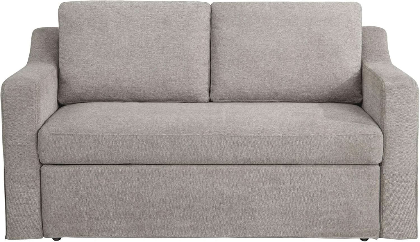 Full Size Slipcovered Convertible Sleeper Sofa Comfortably from PriceLows™