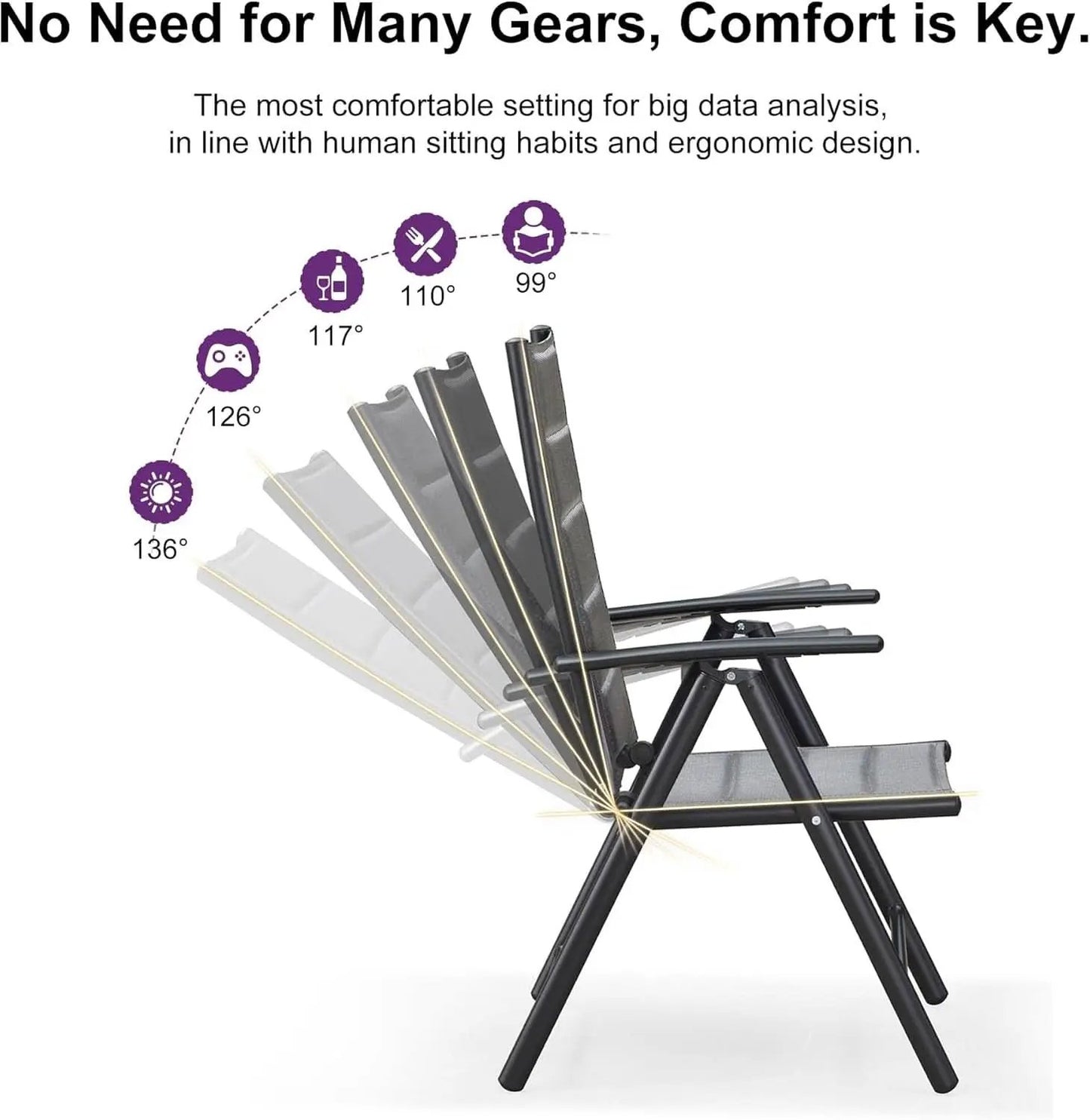 Grey 9 Piece Outdoor Patio Dining Set With 8 Folding Chairs And Aluminum Table from PriceLows™