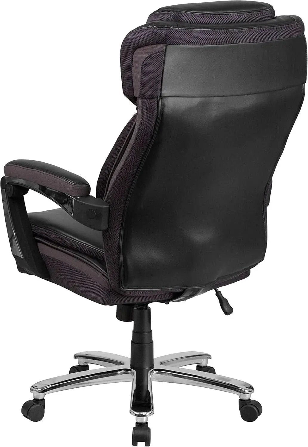 High-Back Headrest Ergonomic Office Chair Black LeatherSoft from PriceLows™