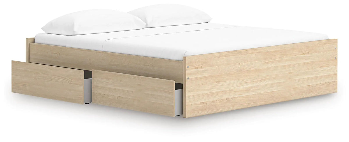 Platform Bed | Four Storage Drawers | Clean Minimal Design
