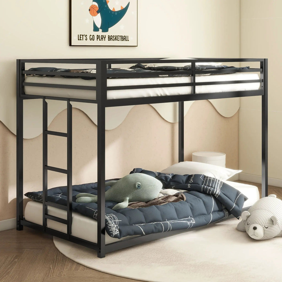 Adam Bunk Bed | 3 Pieces | Metal | Bedroom