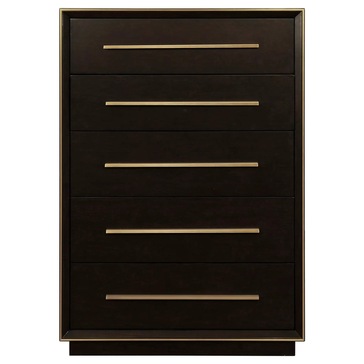 Durango 5-drawer Bedroom Chest Smoked Peppercorn | 38 x 20 x 54.5 in | Engineered Wood & Veneer | Bedroom