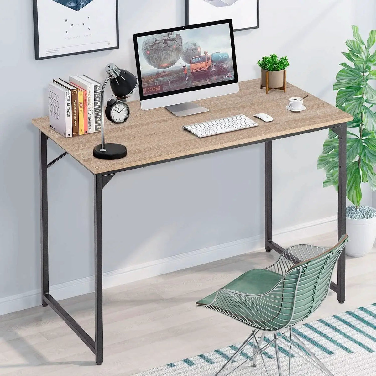 39 Inch Computer Desk With Adjustable Feet For Home Office from PriceLows™