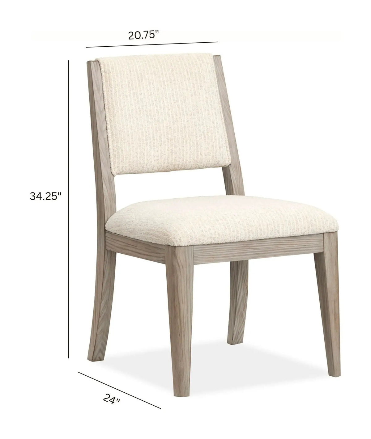 Braelyn Upholstered Side Chairs | Set Of 2 | Dorian Gray | Relaxed Modern Style
