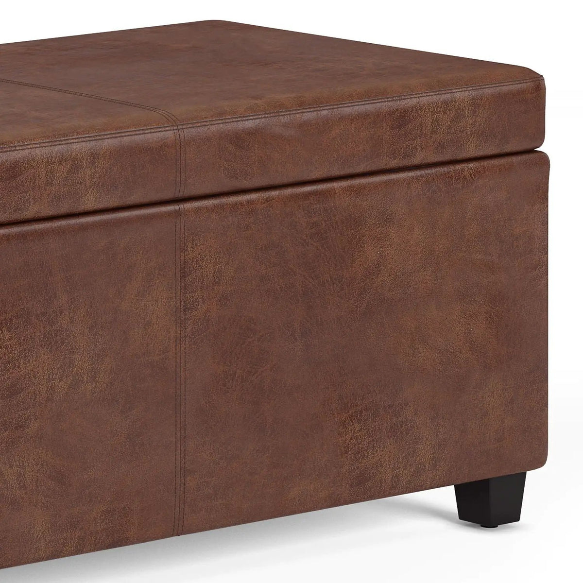 Storage Ottoman Bench | Solid Wood Frame | High Density Foam