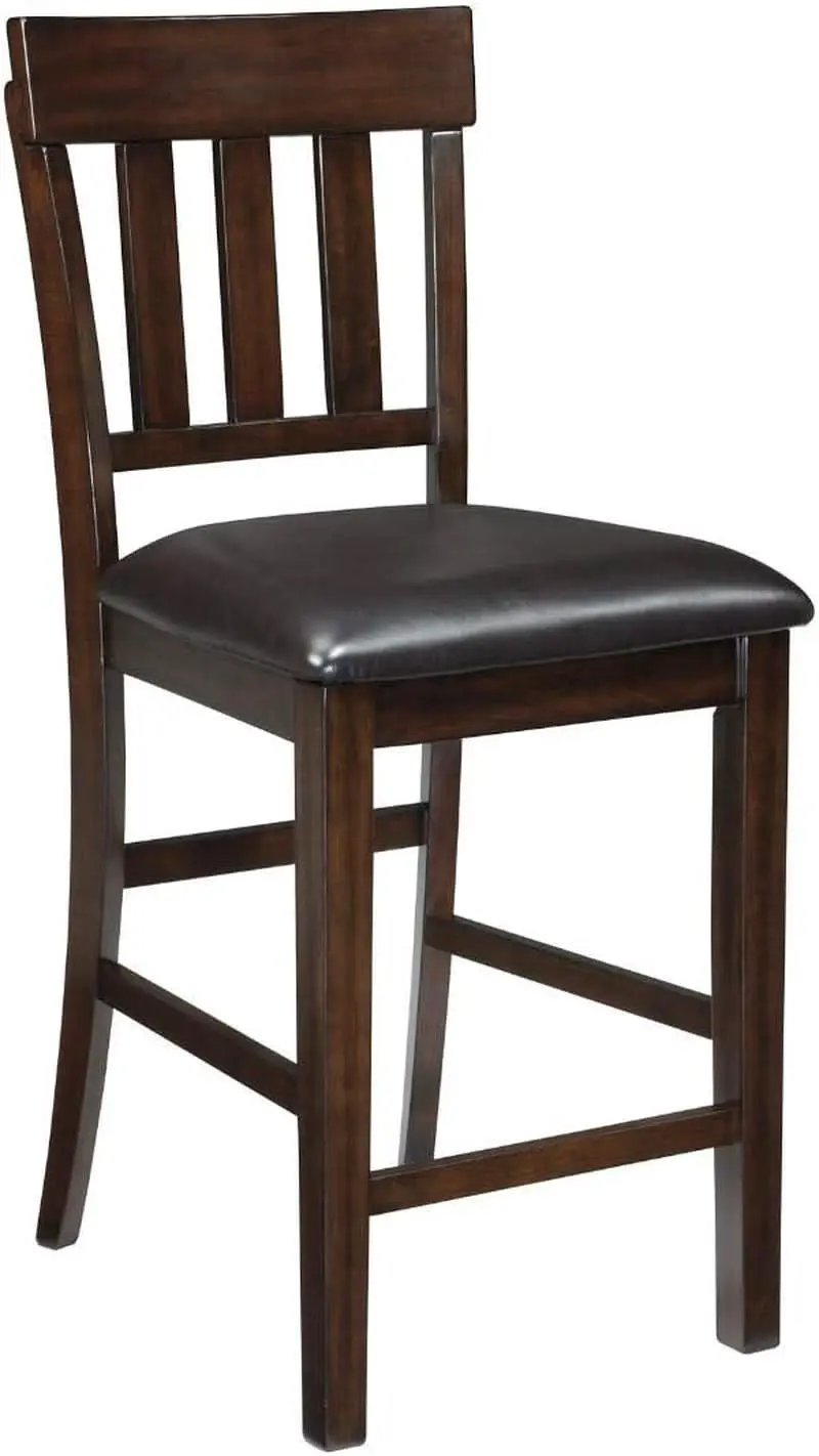 Haddigan 24 Inch Dark Brown Upholstered Bar Stool Set Of 2 from PriceLows™