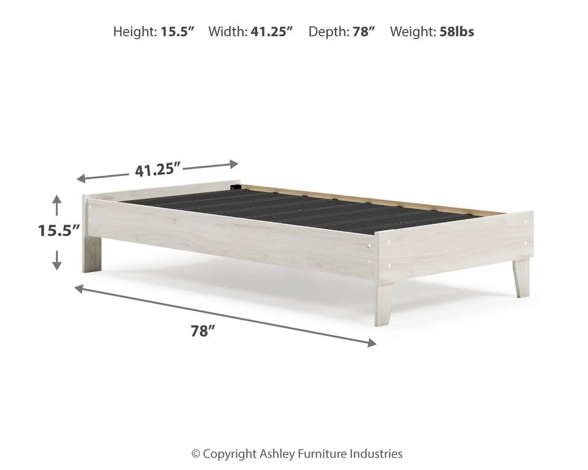 Socalle Platform Bed | Space-Saving Design | Clean-Lined Profile | Contemporary Style