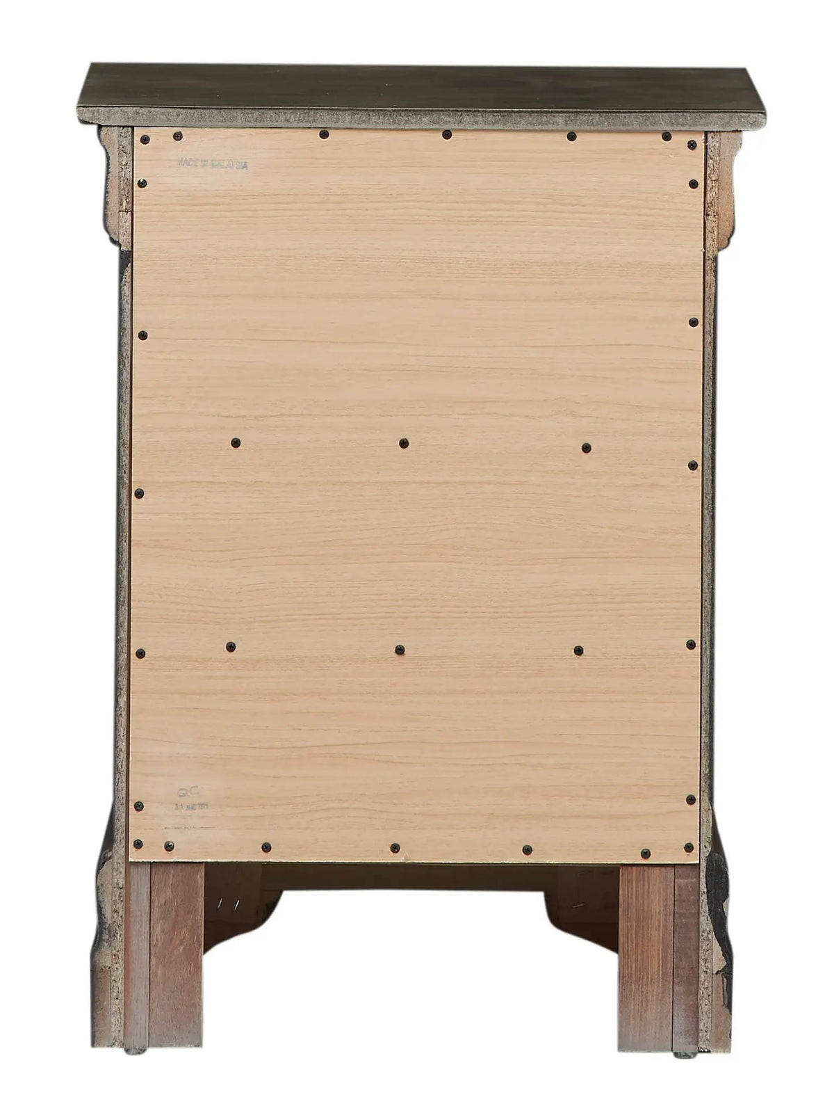 Louis Phillipe Nightstand | Traditional Wood Design | English Dovetailed Drawers | Metal Center Guides