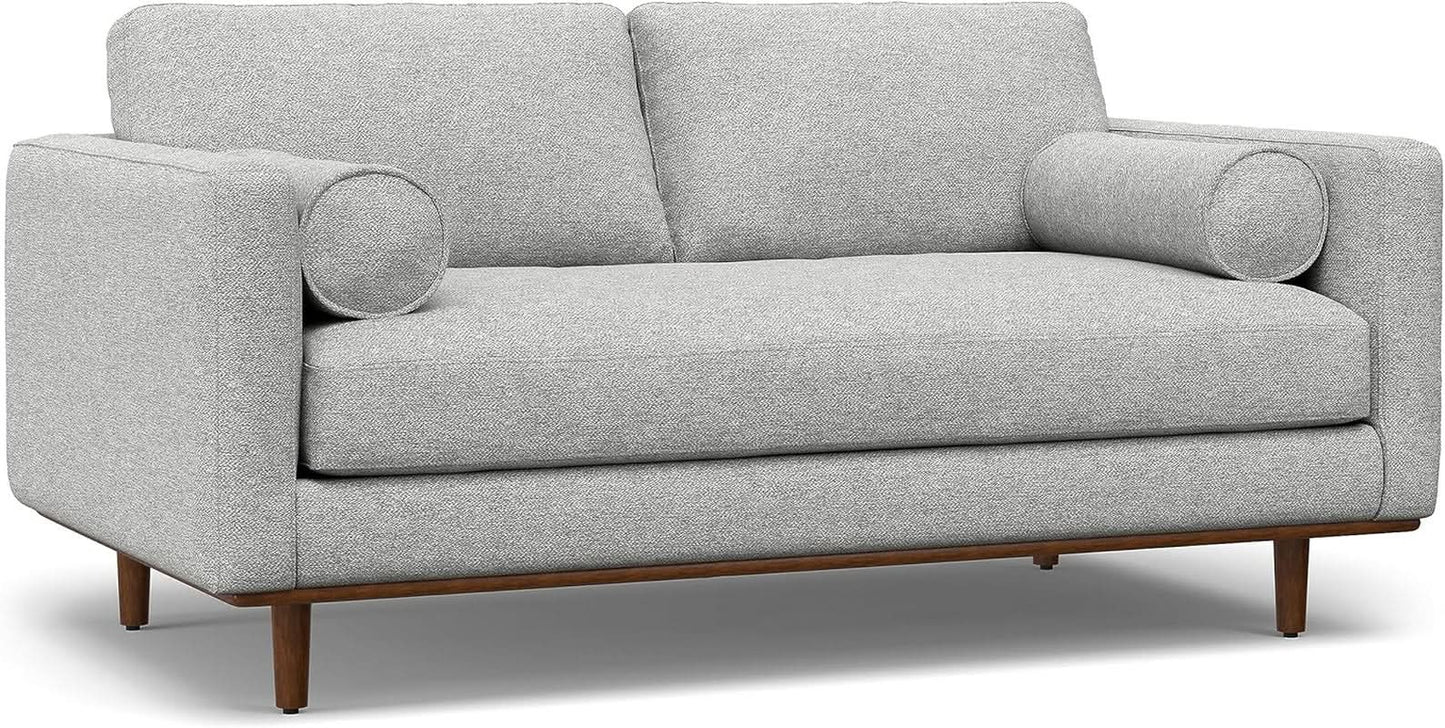 Morrison 72 Inch Mid Century Modern Sofa Set Mist Grey from PriceLows™