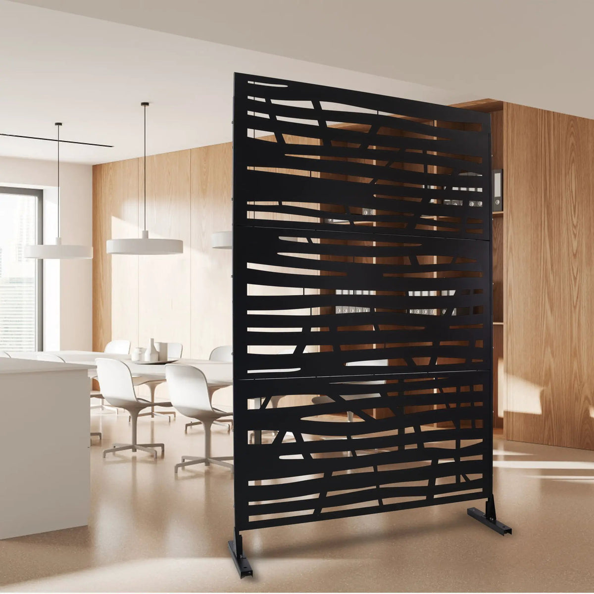 Metal Privacy Screen | Heavy Duty Room Divider | Indoor Outdoor Use