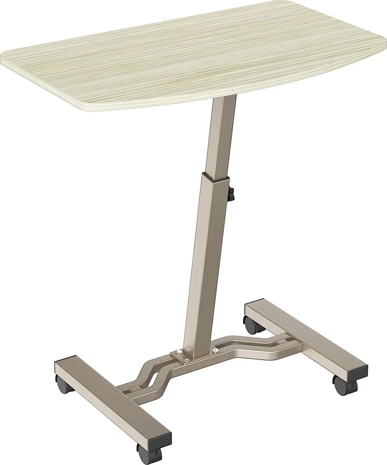 Height Adjustable Laptop Desk Cart, 28 To 33 Inch, Maple from PriceLows™