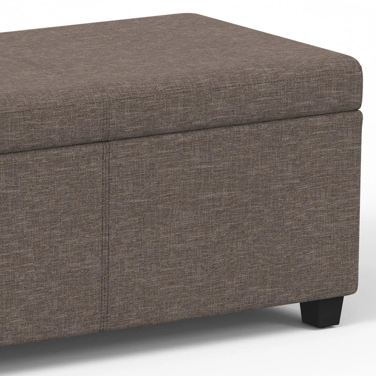 Storage Ottoman Bench | Solid Wood Frame | High Density Foam
