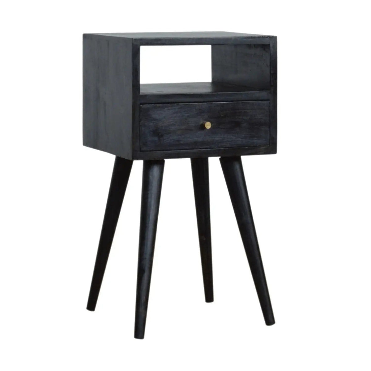 Mini Nightstand | 11.81 x 11.81 x 22.44 in | Mango Wood | Bedroom