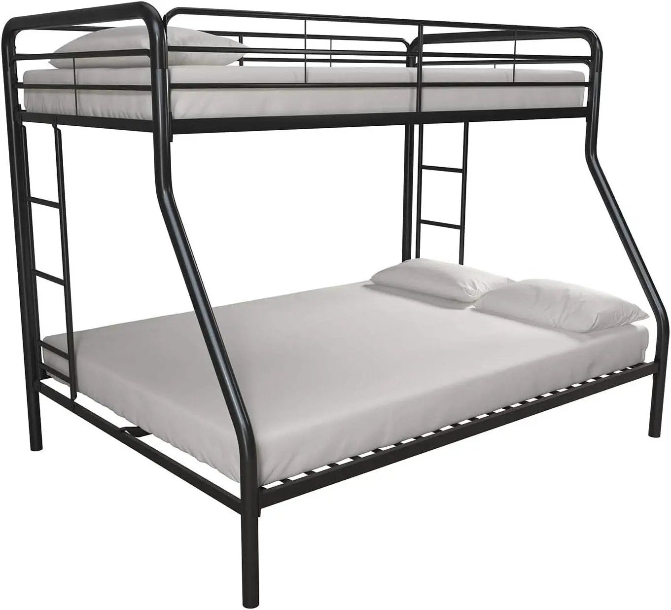 Dusty Metal Bunk Bed Frame Twin Over Full Black Finish from PriceLows™